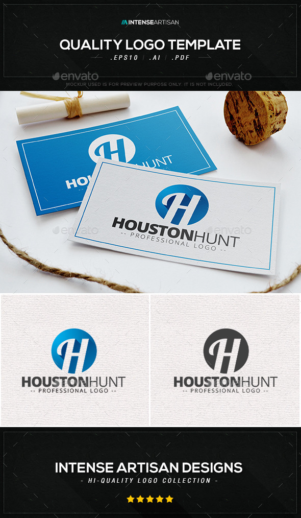 Houston Hunt Logo Template - Letters Logo Templates