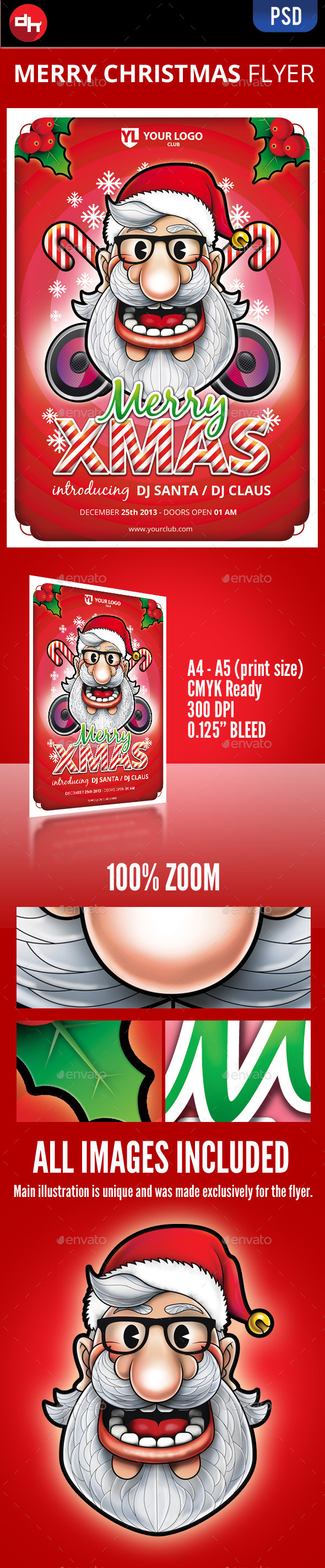 Merry Xmas Flyer - Holidays Events
