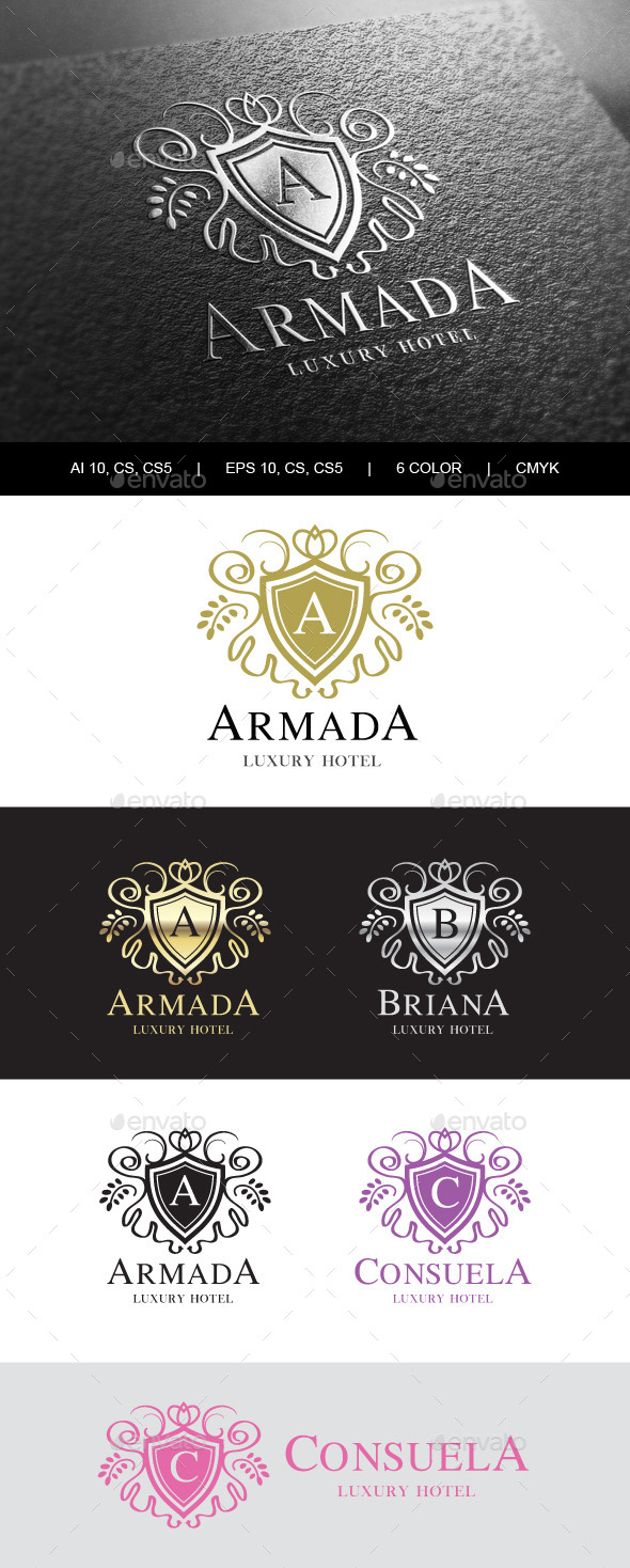 Heraldic Royalty Logo - Crests Logo Templates