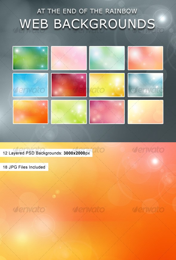 At The End Of The Rainbow Web Backgrounds - Backgrounds Graphics