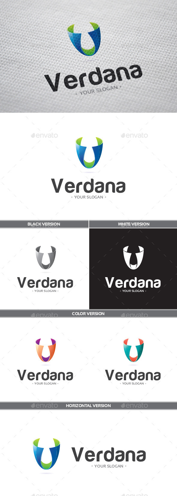 Verdana Logo - Letters Logo Templates