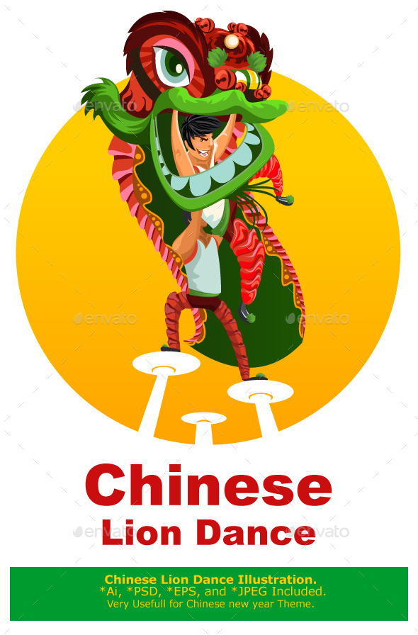 Chinese New Year Lion Dance - New Year Seasons/Holidays