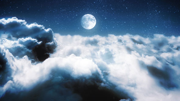 Clouds in a Night Sky by DPstudioo | VideoHive