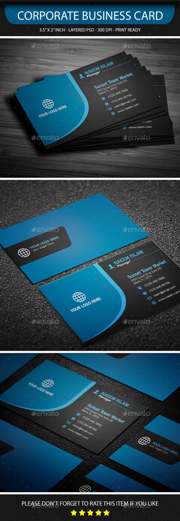 Corporate Business Card - Corporate Business Cards