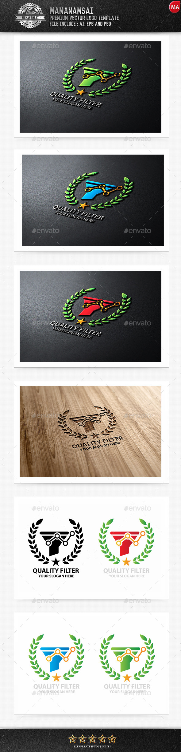 Quality Filter Logo - Logo Templates