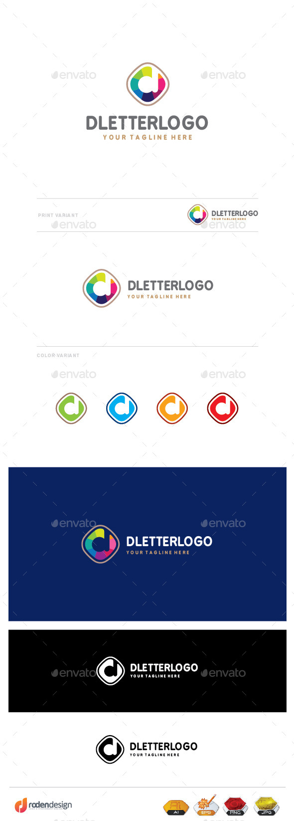D Letter Logo - Letters Logo Templates