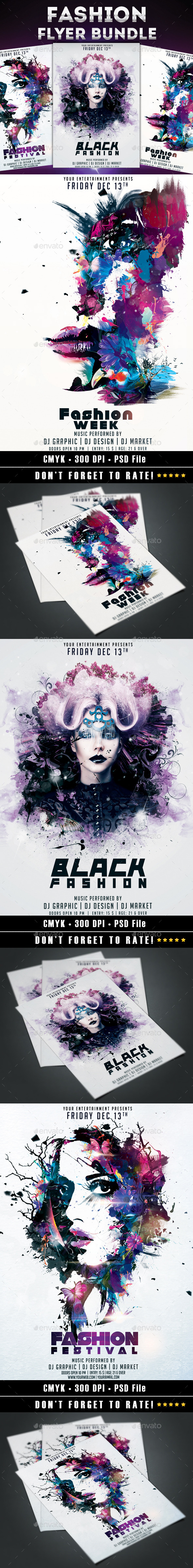 Fashion Bundle - Events Flyers