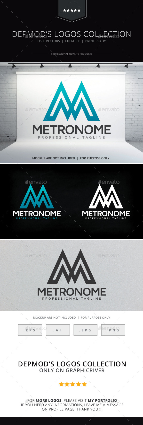 Metronome Logo - Letters Logo Templates
