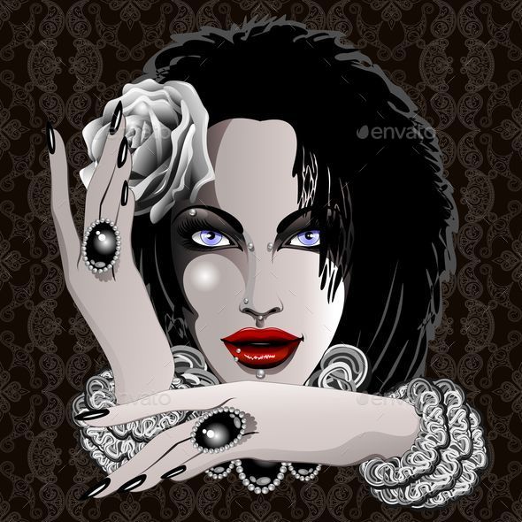 Dark Lady Portrait - People Characters