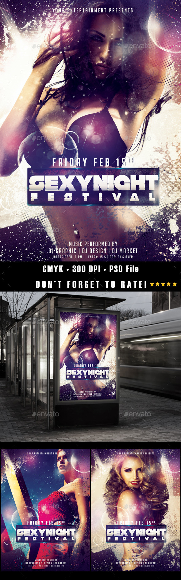 Sexynight Festival - Events Flyers