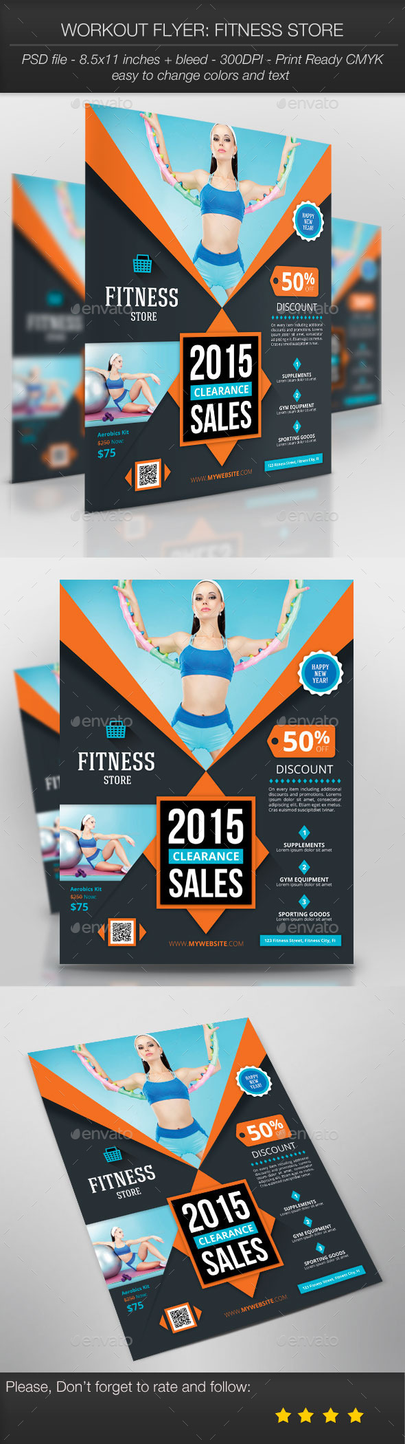 Workout Flyer: Fitness Store - Sports Events
