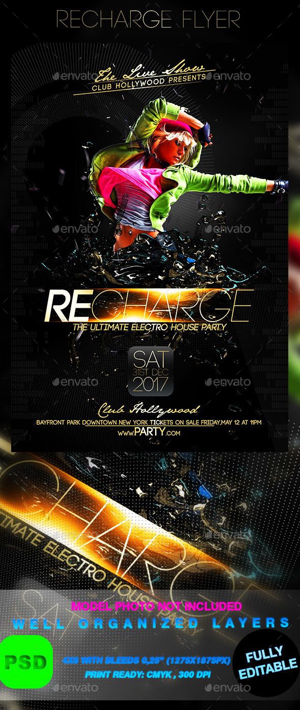 Recharge Flyer - Events Flyers
