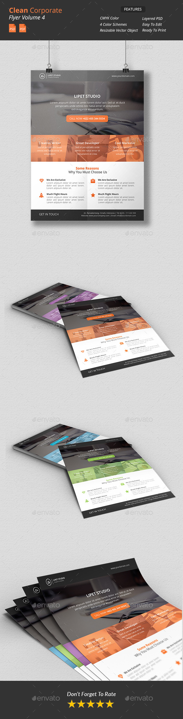 Clean Corporate Flyer v4 - Corporate Flyers