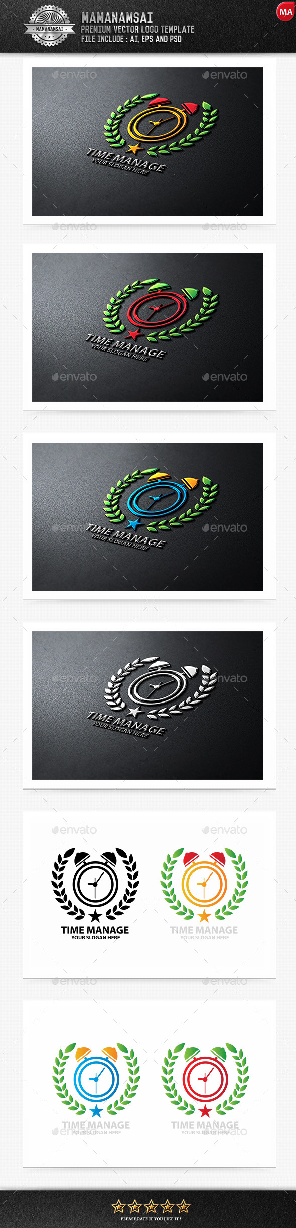 Time Manage Logo - Logo Templates