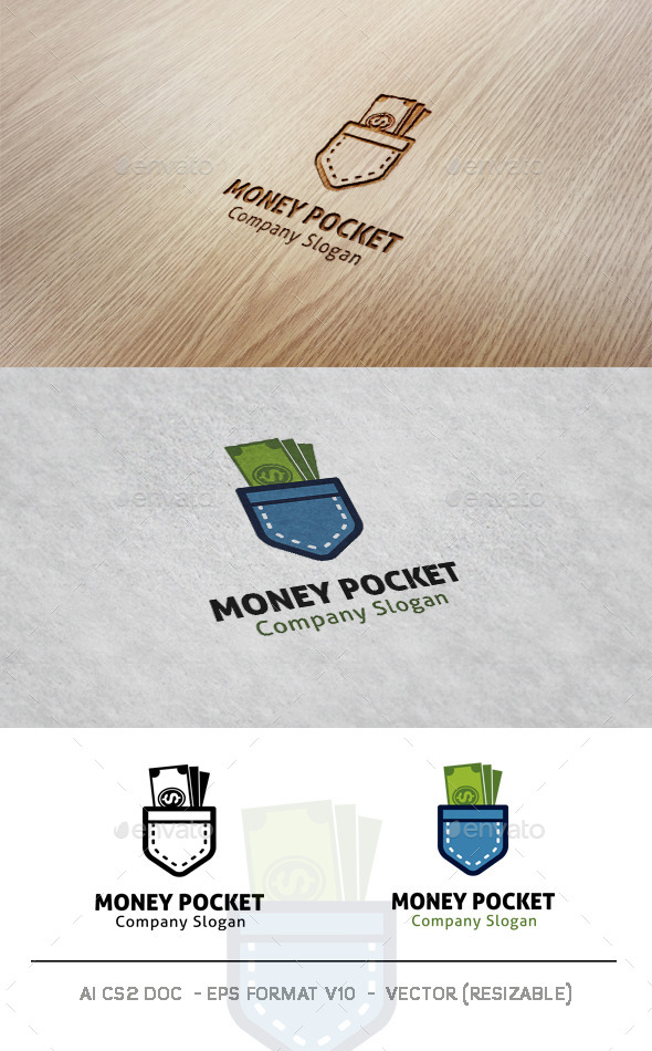 Money Pocket Logo - Objects Logo Templates