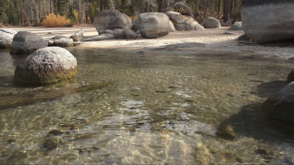 Smooth Rocks Clear Water Beach Lake Tahoe