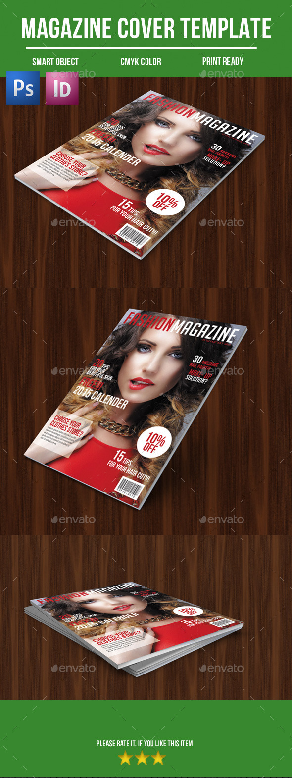 Fashion Magazine Cover - Magazines Print Templates
