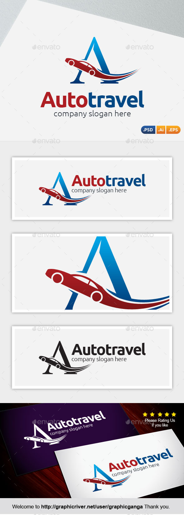 Autotravel. - Abstract Logo Templates