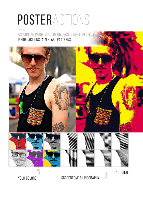 Poster Actions - Photo Effects Actions