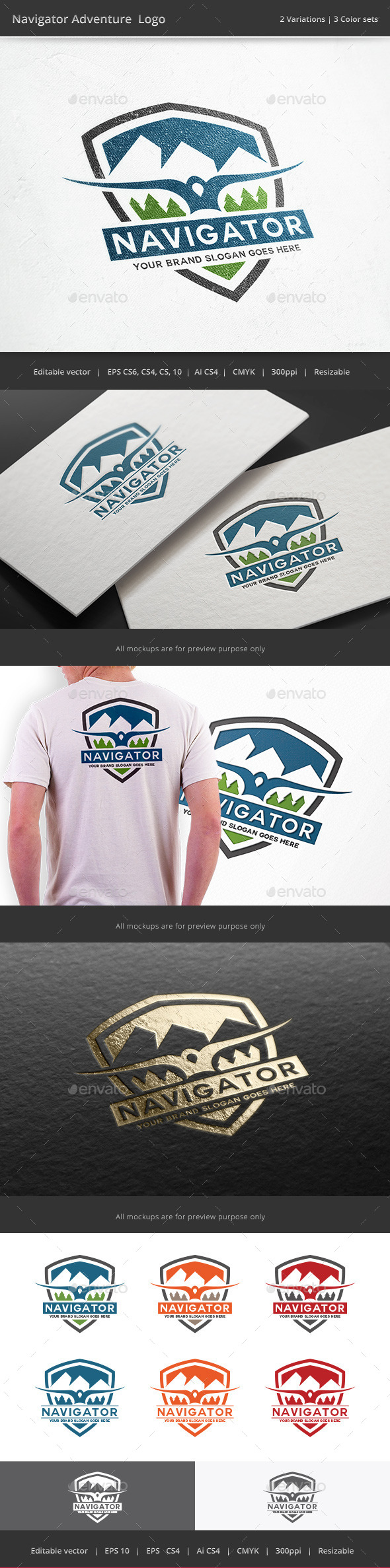 Navigator Adventure Logo - Crests Logo Templates