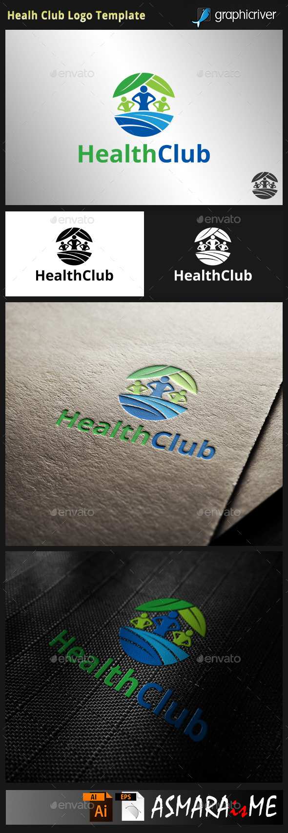 Health Club Logo - Humans Logo Templates