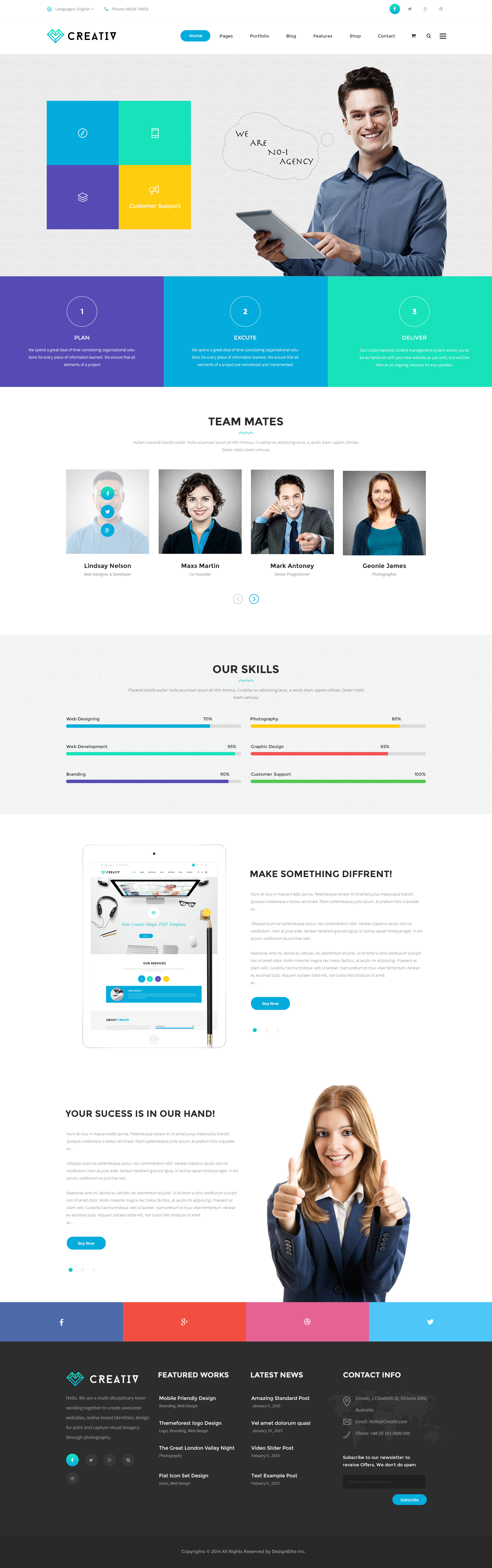 Creativ | Multi_Concept Business PSD Template