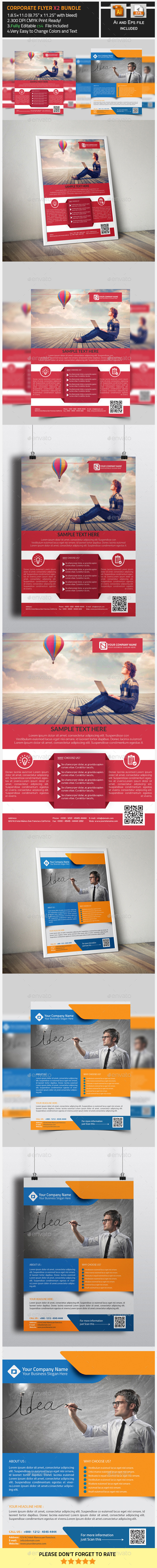 Corporate Flyers X2 Bundle - Corporate Flyers