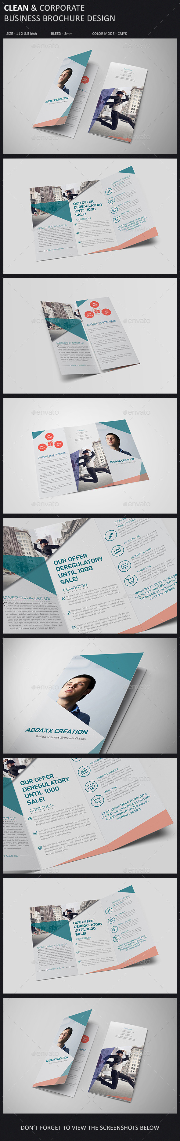 Clean and Corporate Brochure Template - Corporate Brochures