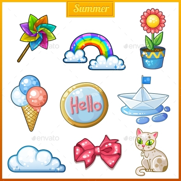 Cartoon Candy - Objects Vectors