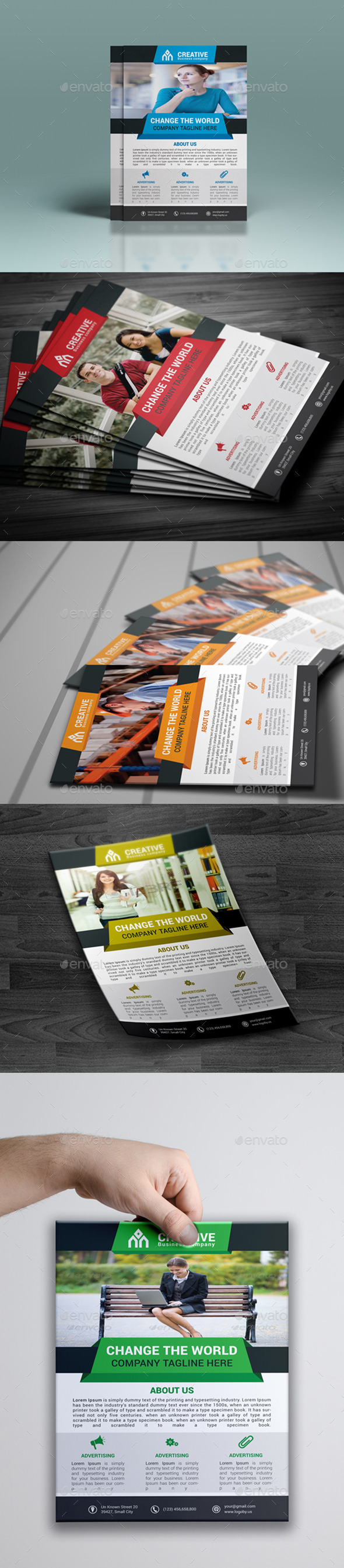 Creative Corporate Flyer - Flyers Print Templates