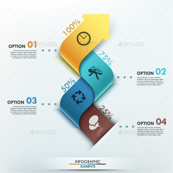 Modern Infographic Options Template - Infographics