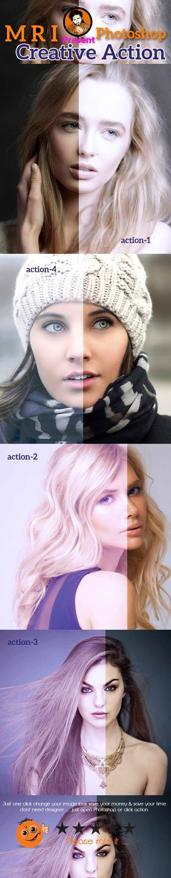 Glow Light Action - Actions Photoshop