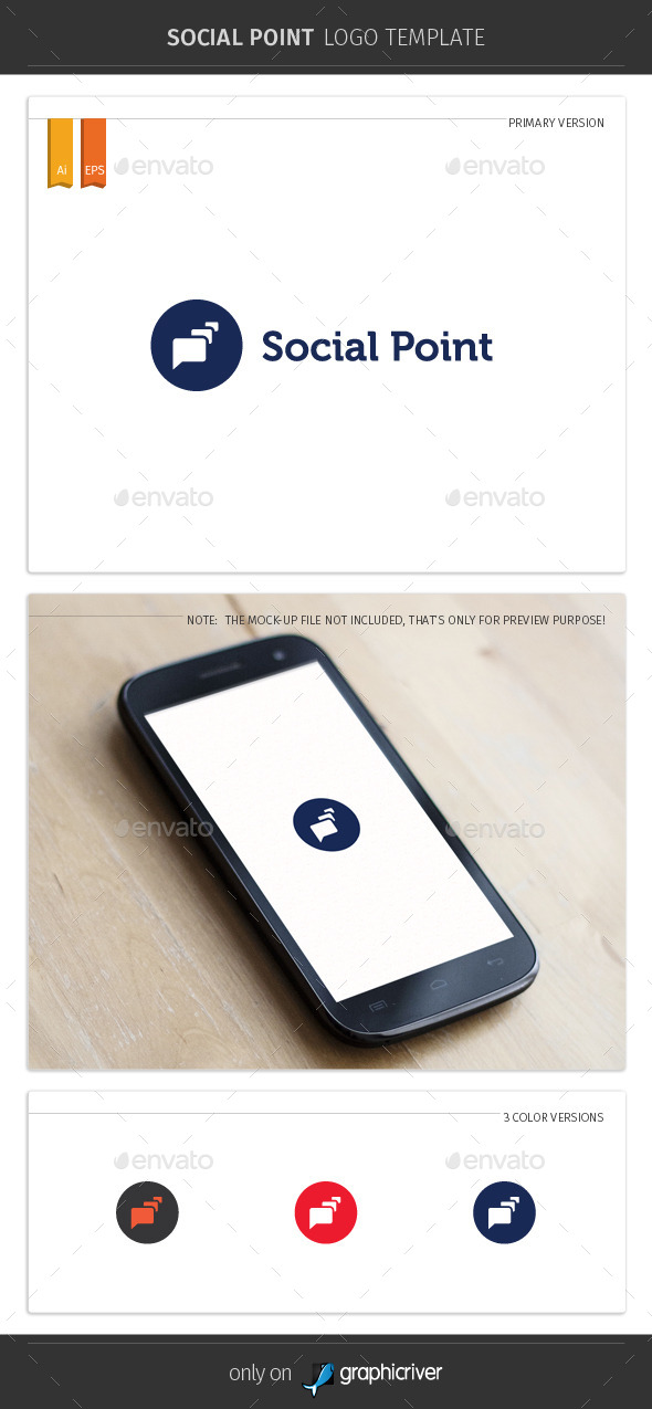 Social Point Logo Template V2 - Symbols Logo Templates
