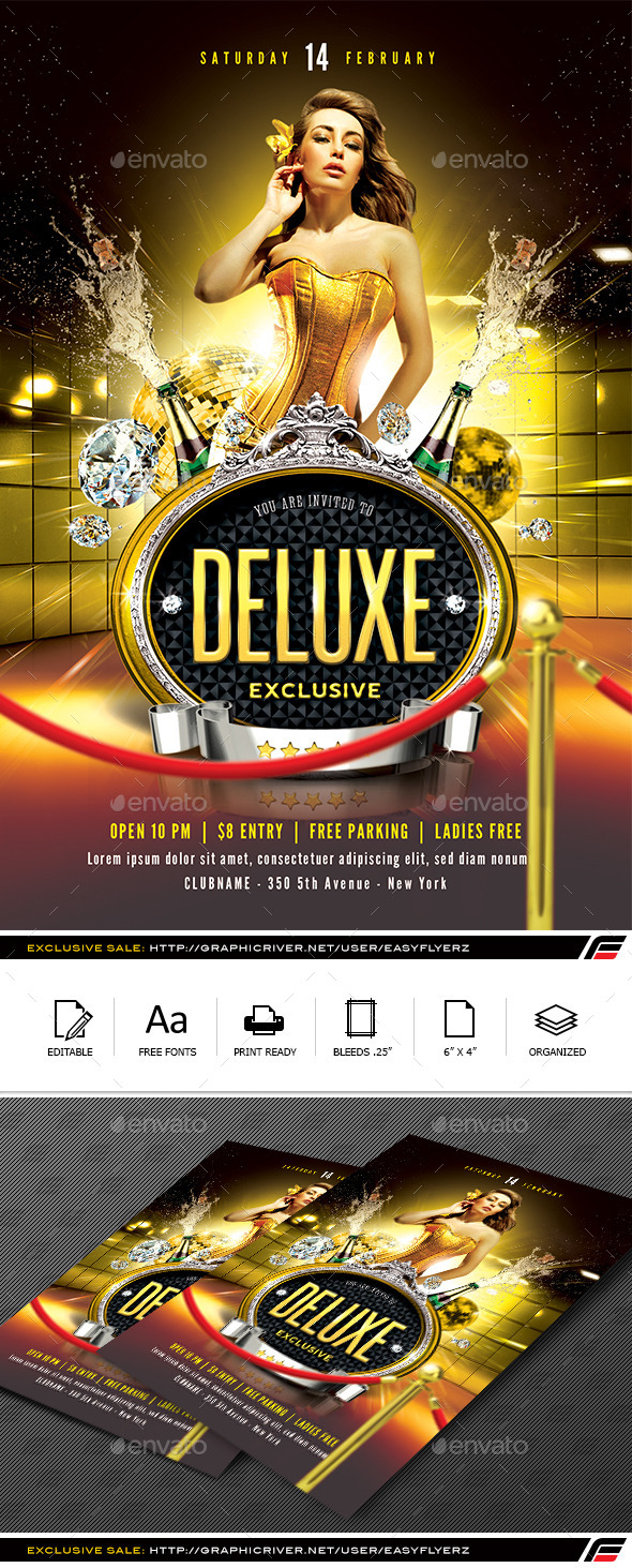 Deluxe Exclusive Flyer Template - Events Flyers