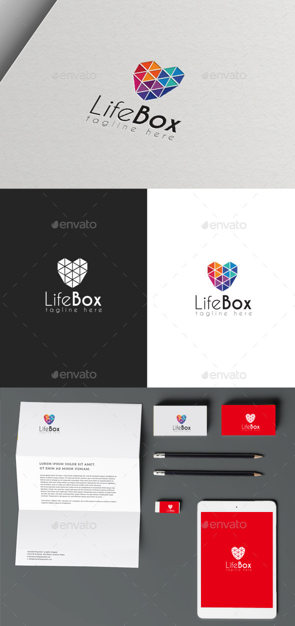 Life Box - Symbols Logo Templates