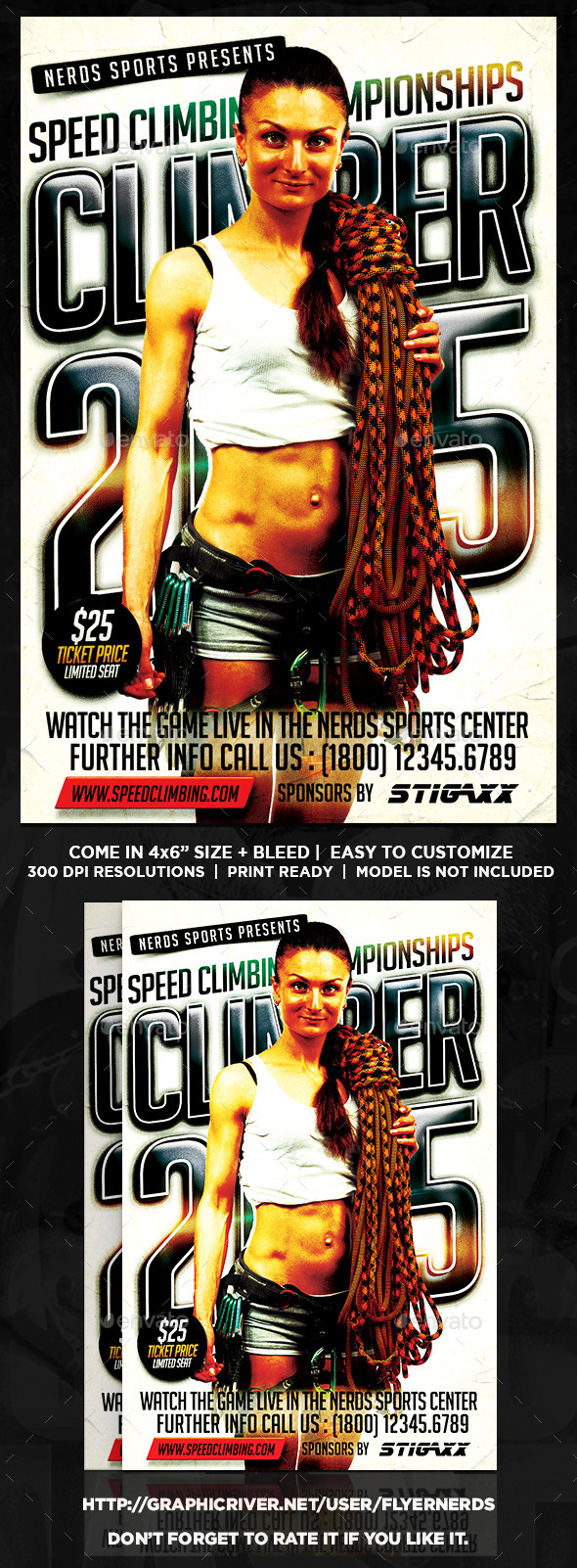 Speed Climbing 2K15 Championships Sports Flyer - Sports Events