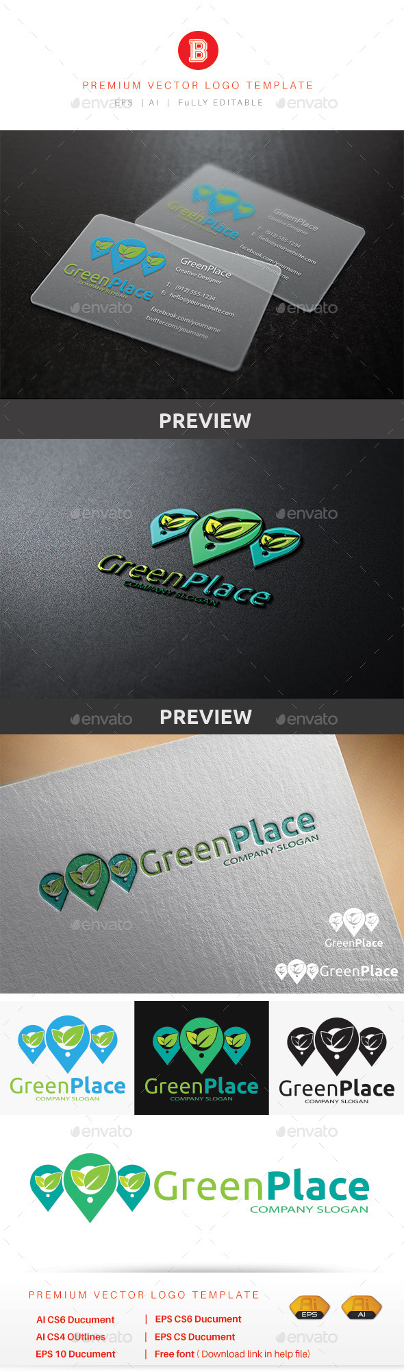 Green Place - Nature Logo Templates
