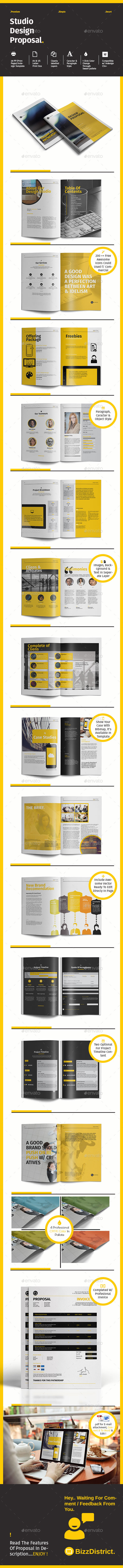 Studio Design Proposal - Proposals & Invoices Stationery