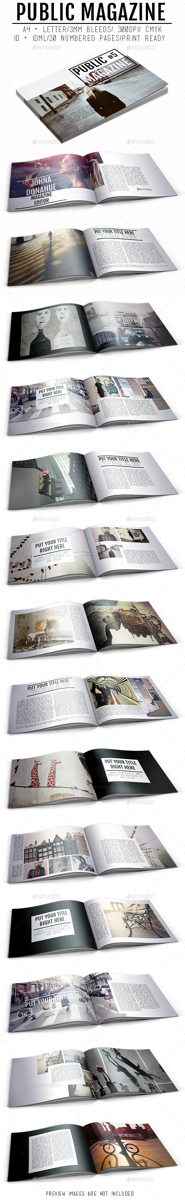 Public Magazine - Magazines Print Templates