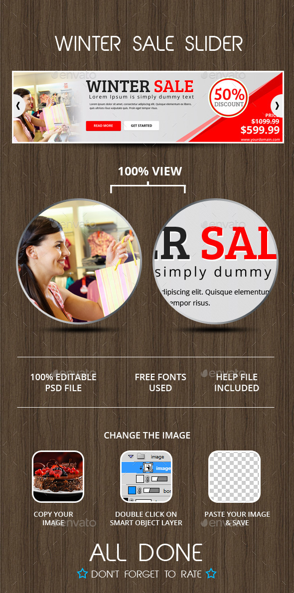 Winter Sale Slider - Sliders & Features Web Elements