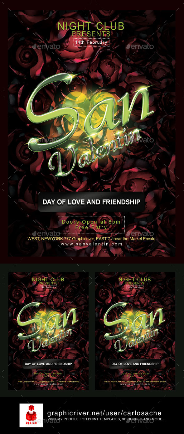 San Valentin / Valentines Flyer