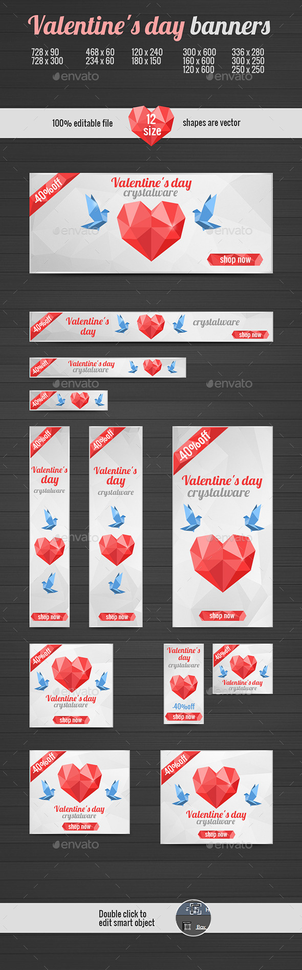 Valentine's day banners! - Banners & Ads Web Elements