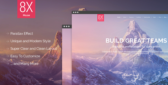 8X - Creative Multi-Purpose Muse Template