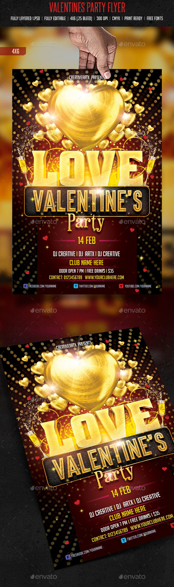 Valentines Party Flyer