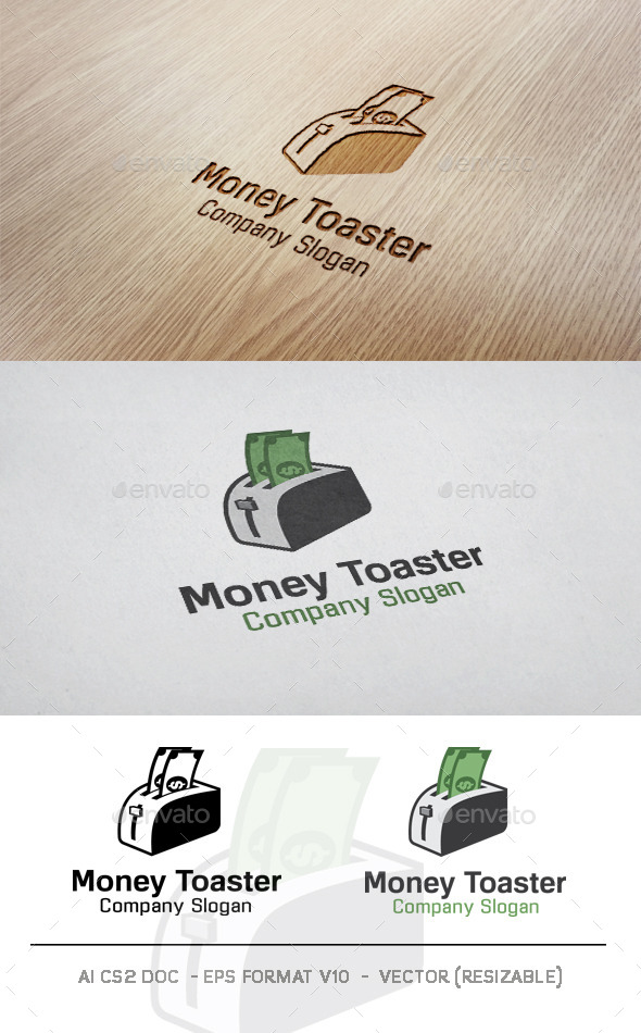 Money Toaster Logo - Objects Logo Templates