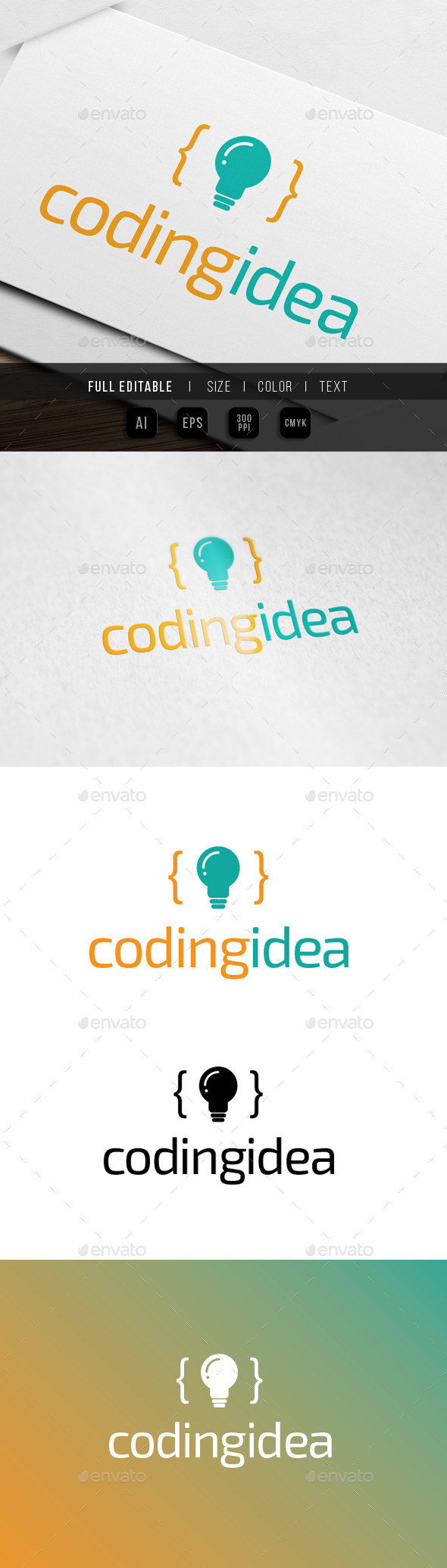 Coding Idea logo - Abstract Logo Templates
