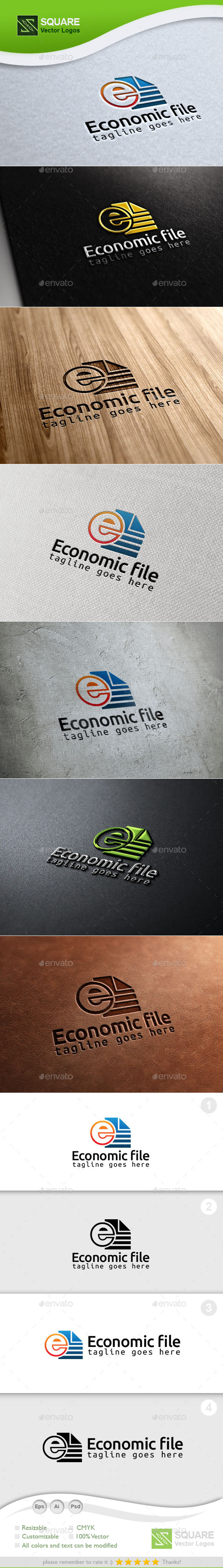 Economic Files Custom Logo Template - Symbols Logo Templates