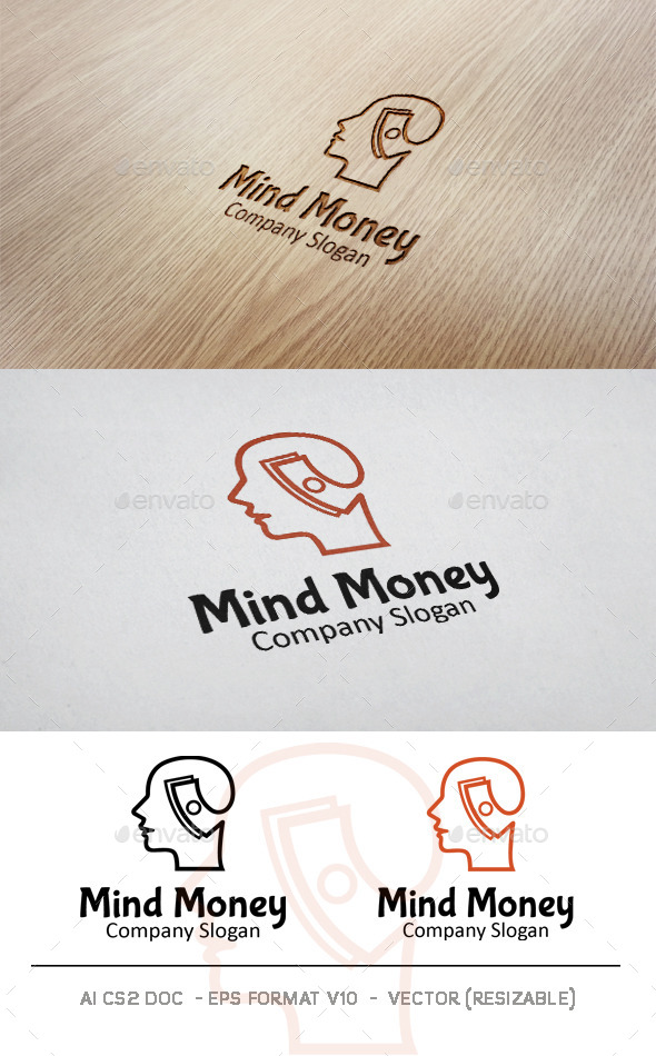 Money Mind Logo - Humans Logo Templates
