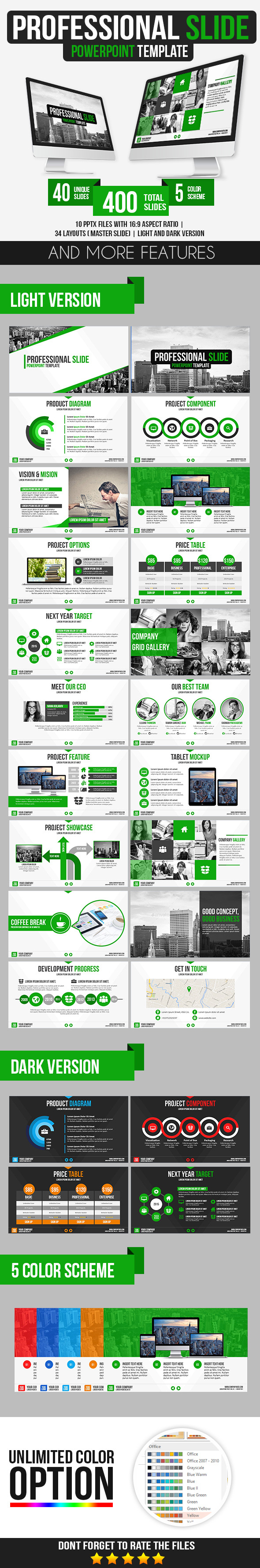 Professional Slide PowerPoint Template - Business PowerPoint Templates