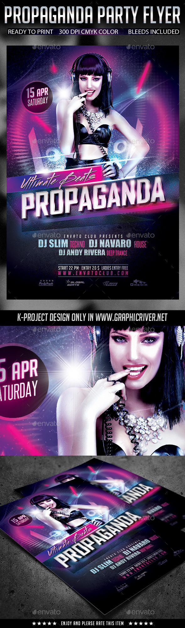 Propaganda Party Flyer - Clubs & Parties Events